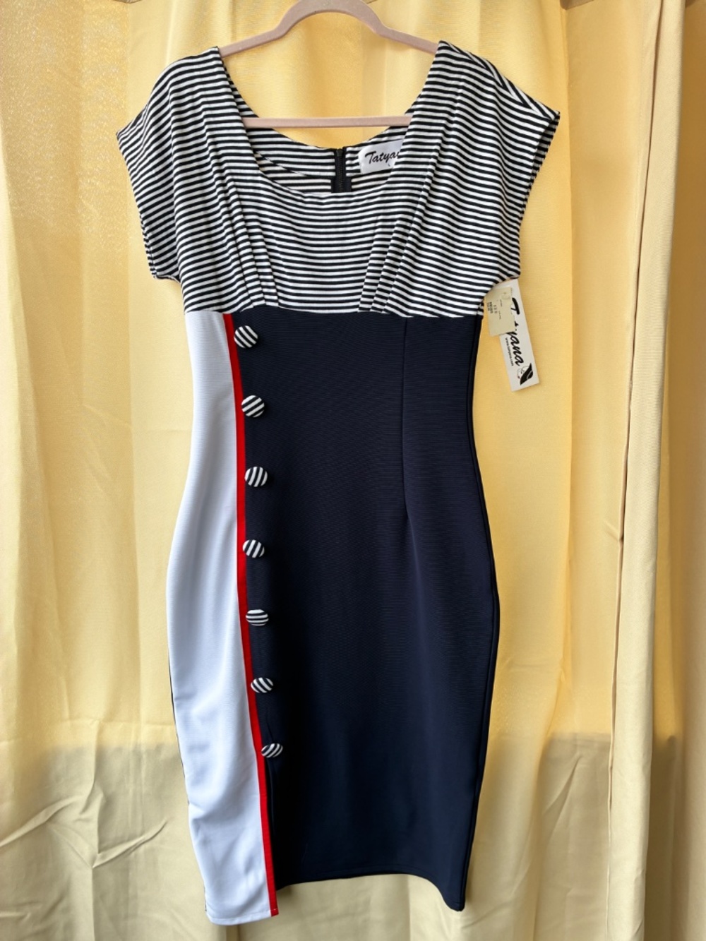 NWT Tatyana Voyage Sailor Pin Up Dress Size Large